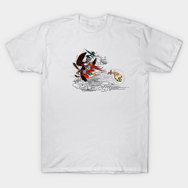 skater fox gift 6 T-Shirt by roombirth